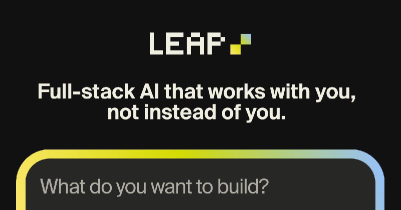 📢导航站收录更新通知！#AI·代理·工作流 #AI新时代站点名称: Leap描述: Leap 是一个全栈式 AI 开发人员代理，与您合作，而不是代替您