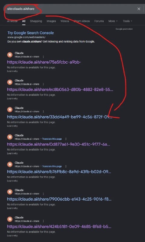 🤖 Claude 共享链接遭搜索引擎索引 大量用户隐私外泄Claude 的共享对话功能出现严重隐私漏洞