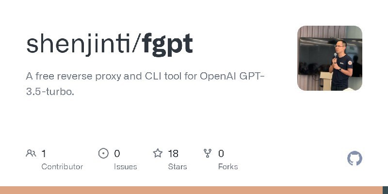 #GPT 适用于 OpenAI GPT-3.5-turbo 的免费逆向代理和 CLI 工具