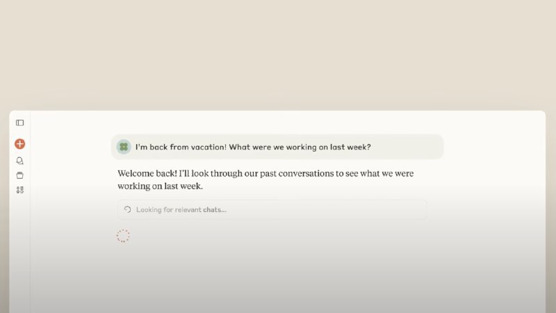 🤖 Anthropic Claude AI新增按需回顾聊天记录功能Anthropic公司为其AI聊天机器人Claude推出一项新功能，允许用户按需回顾或引用过去的对话