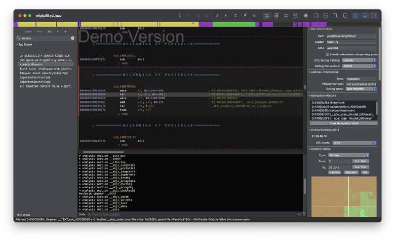 苹果开发工具Xcode代码提示功能限制国行机型Xcode 限制 LLM 的主要代码在IDELanguageModelKit 框架里，它会调用 os_eligibility 获取可用性，规则为Model regions: Any except China SKU 