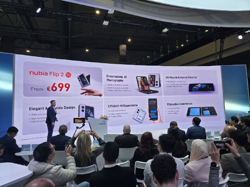 努比亚Flip 2海外发布 价格亲民的小折叠核心配置上，努比亚Flip 2采用6.9英寸内屏，刷新率是120Hz，支持2160Hz高频PWM调光，背部嵌入一块3英寸OLED外屏，无需打开内屏就能使用Facebook、YouTube等应用程序