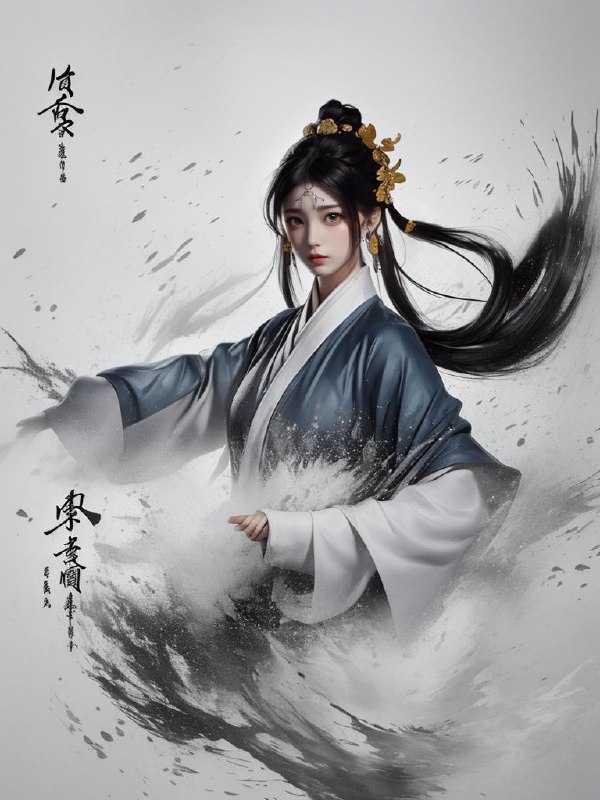 武墨 WuMo欢迎使用武墨模型，这是一个武侠与墨风交融的Lora==========Welcome to the Wumo model, which is a Lora that blends martial arts and ink style注意1！a1111中的本地额外网络不支持扩展的LoRA