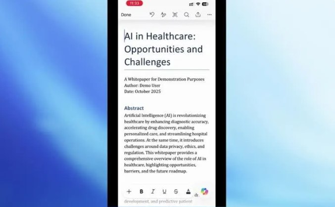 Word 迎来最强“搭子”！微软 iOS 版开启 Copilot 协同创作测试4月6日，微软发布博文宣布，正式邀请 Microsoft365Insider 项目成员在 iOS 版 Word 中测试全新的 Copilot 协同创作 功能