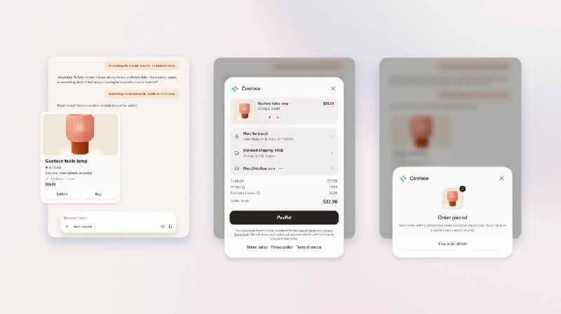 🛍️ 微软推出 Copilot Checkout 实现聊天界面内直接购物微软本周面向美国用户推出 Copilot Checkout 功能，允许用户在 Copilot.com 聊天界面内直接完成商品购买，无需跳转至第三方商家网站