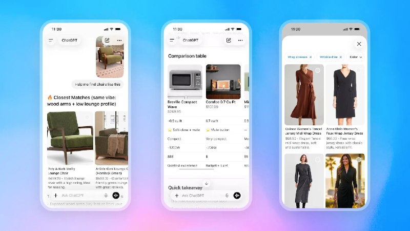 OpenAI推出Agentic Commerce协议 用户可在ChatGPT内直接比价购物OpenAI 宣布推出一项名为 Agentic Commerce Protocol 的新协议，让电商平台可以将商品库存直接接入 ChatGPT 界面，用户今后不必跳转网页，即可在对话中完成选品和下单