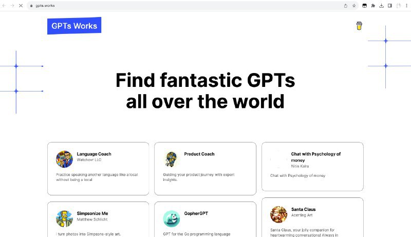 昨晚在@哥飞 的群里，申请了@Airyland 共享的 gptshunter.com 网站的数据，今天上午写了个 GPTs 应用导航站，下午写了个浏览器插件，在 ChatGPT explore 侧边栏展示第三方 GPTs 应用.最近几天卷这类产品的人有点多，在 ChatGPT 上线官方应用商店之前，多少还是有点机会，就跟 17 年小程序刚出来时各种第三方小程序商店一样.可以访问 