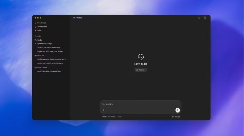 OpenAI 新推出 Codex macOS 应用，挑战编程效率新高峰！最近，OpenAI 正式推出了其针对 macOS 系统的 Codex 应用，这一新工具集成了最新的 GPT-5.2-Codex 模型，旨在提升编码效率，并对标竞争对手 Claude Code