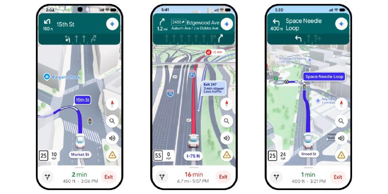 Google Maps 推出十年最大更新，引入 Gemini 赋能沉浸式导航与 AI 对话功能Google 近日宣布为其地图服务推出重大更新，通过集成 Gemini 模型引入“沉浸式导航”（Immersive Navigation）与“Ask Maps”对话功能