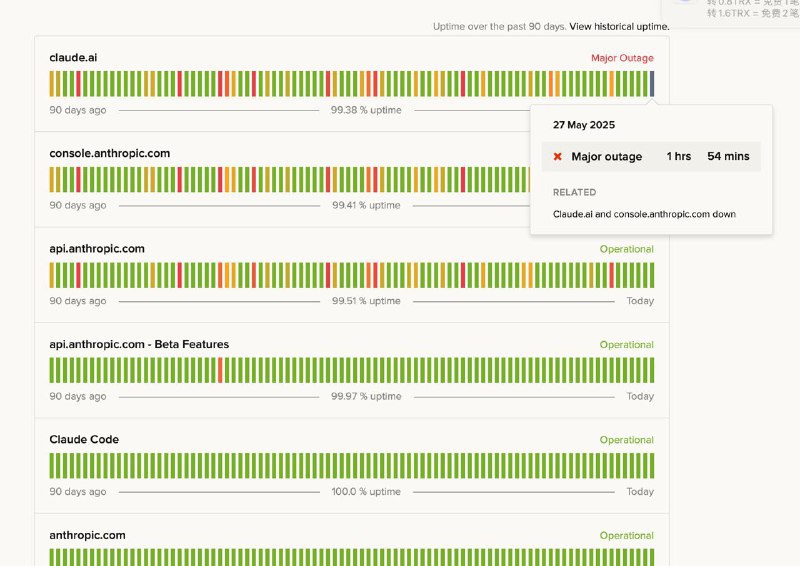 🖼 故障已解除故障已解除🤖 Claude 故障无法访问北京时间2025年5月28日 07:06开始， Claude.ai 和 Anthropic 控制台无法访问Claude不是你的问题，是官方故障📮投稿☘️频道🐶618红包via 科技圈🎗在花频道📮 - Telegram Channel🖼 故障已解除故障已解除🤖 Claude 故障无法访问北京时间2025年5月28日 07:06开始， Claude.ai 和 Anthropic 控制台无法访问Claude不是你的问题，是官方故障📮投稿☘️频道🐶618红包via 科技圈🎗在花频道📮 - Telegram Channel