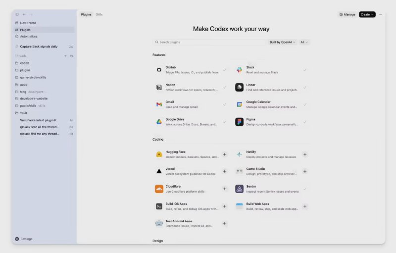 开发者重大利好！OpenAI 推出 Codex 插件：支持一键打包技能与 MCP 配置AI 辅助编程正从“个人定制”走向“规模化共享”的新阶段