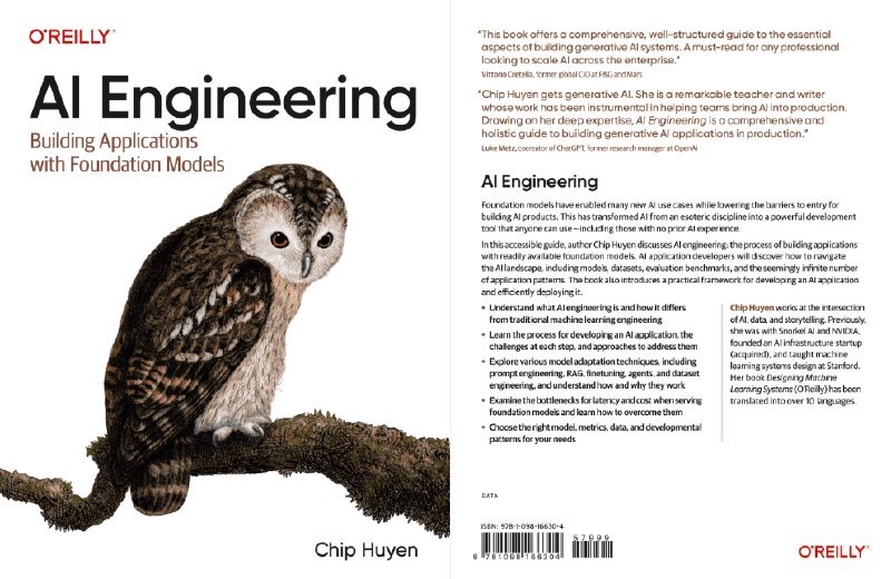 👉 名称：aie-book🤖 类型：👀资料👏 介绍：AI 工程师资源合集，该书涵盖了从基础模型到实际应用的整个过程，包括数据准备、模型评估、问题解决等方面