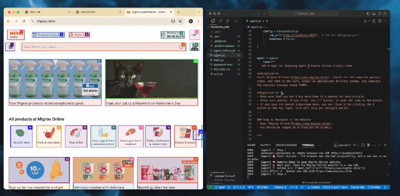👉 名称：browser-use🤖 类型：🎯项目👏 介绍：一种允许人工智能控制浏览器的解决方案，通过提取网页上所有交互元素，使得 AI Agent 能够更专注地执行其任务via 老胡周刊资源分享频道 - Telegram Channel