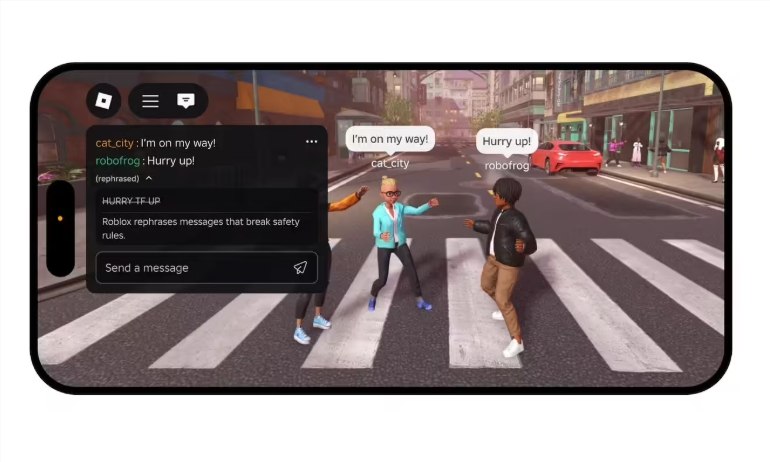 Roblox 推出 AI 实时改写功能，让聊天违规不“断片”在线游戏巨头 Roblox 日前宣布上线一项创新的 AI 聊天净化功能