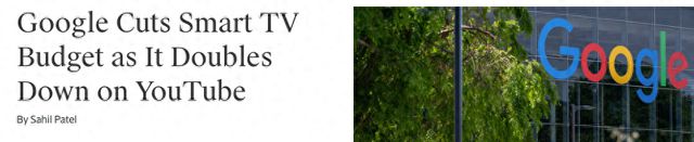 谷歌削减Google TV项目预算5亿美元并裁员25% 官方称仍“致力于生态发展”内部消息人士透露，谷歌已对旗下流媒体平台Google TV项目进行大规模调整，削减约5亿美元预算（约合人民币35.91亿元），并裁撤该团队约75名员工，占团队总人数的25%