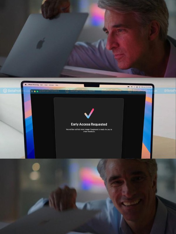 iOS 18.2 Beta 中的候选名单机制如果你在 iOS 18.2 Beta 上卡在“请求早期访问”状态，你可能需要等“接下来的几周”才能使用 Image Playground 和 Genmoji