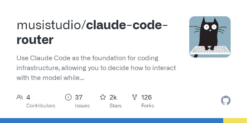 musistudio/claude-code-router[