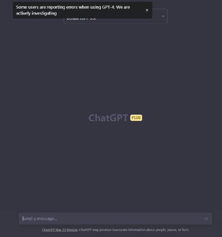 ↩️🖼 一些用户在使用GPT-4时报告了错误