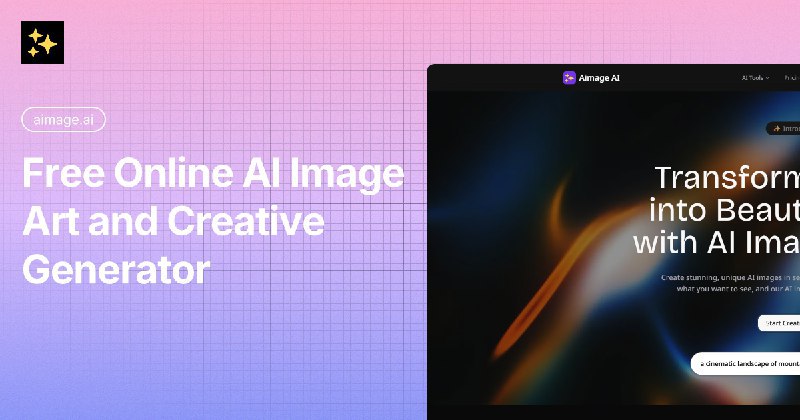 📢导航站收录更新通知！#AI·绘画 #AI新时代站点名称: Aimage AI描述: Aimage AI是一款强大的AI图像生成器，可以通过简单的文本描述创建令人惊叹的AI图像