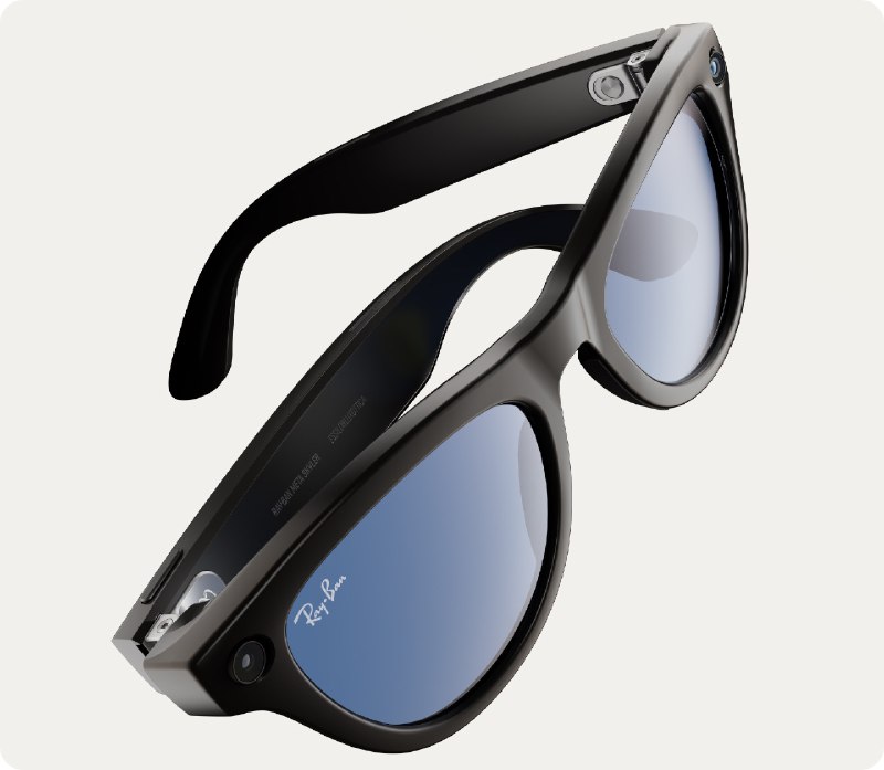 Meta AI为Ray-Ban Meta智能眼镜集成多模态能力 具有视觉能力Meta与EssilorLuxottica合作推出的Ray-Ban Meta智能眼镜推出了新功能和新款式，设计更多适合不同脸型的款式