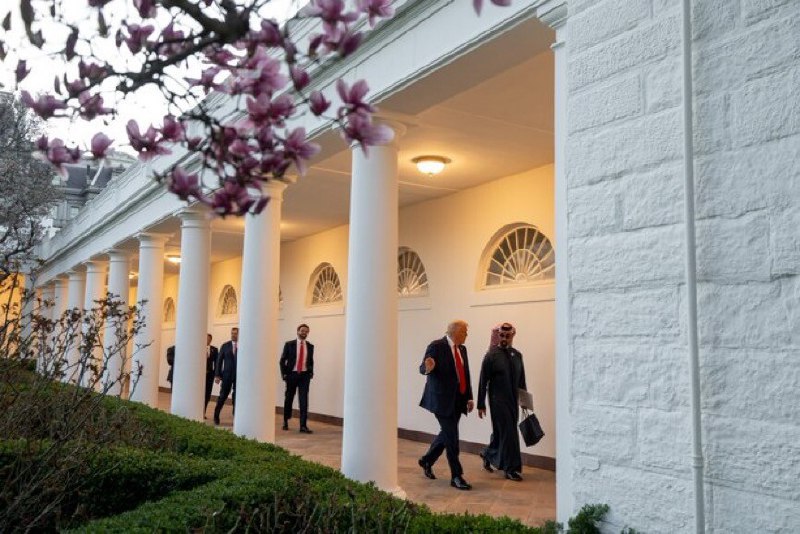 🤝特朗普在白宫会见阿联酋国家安全顾问美国前总统唐纳德·J·特朗普在白宫欢迎阿联酋国家安全顾问谢赫·塔赫农·本·扎耶德·阿勒纳哈扬，并举行了会议和晚宴