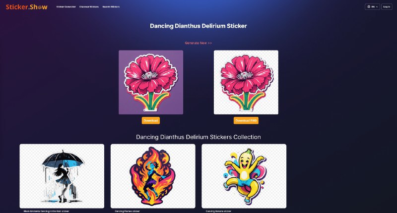 向大家介绍哥飞团队上线的一个新产品，AI贴纸生成器 