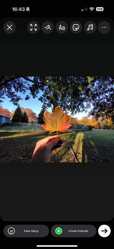 Instagram 新增AI 扩图工具