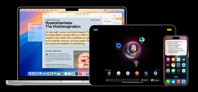 Yummy 😋:Apple Intelligence 将于 10 月 28 日正式推出《彭博社》Power On 通讯报导称，Apple 明确表示 Apple Intelligence 将于 10 月推出，具体日期为 10 月 28 日，首批会支持美国英文语系