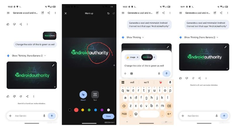 谷歌 Gemini 测试版曝光:新增图像标记工具与对话式局部编辑功能谷歌近日在 Gemini 安卓应用17.10.54.sa.arm64测试版中，展示了针对生成式图像编辑功能的重大升级