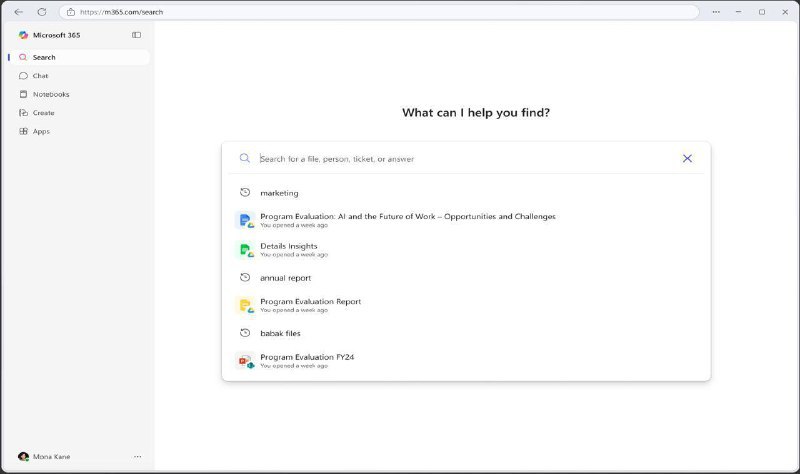 Microsoft 365 Copilot Search 正式上线，AI一体化搜索体验开放微软宣布 Microsoft 365 Copilot Search 正式上线，该功能集成于 Microsoft 365 Copilot 应用，可在桌面、网页及移动端直接访问，为用户提供统一、智能的信息检索体验